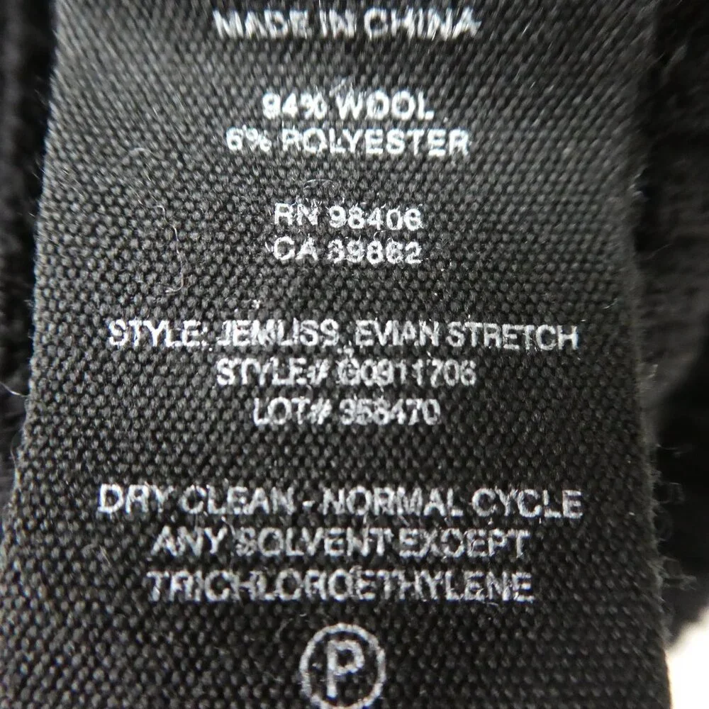 WooL Theory Jemliss Evian Stretch Black Ribbed Knit Sweater Peekaboo Shoulder S